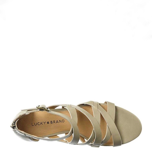 Lucky Brand Women's Jewelia Wedge Sandal in Roasted Cashew - Picture 6 of 7